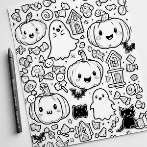 Halloween Coloring Pages: 21 Kids Activity Sheets (digital Download) - Etsy Canada