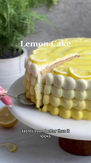 The lemon cake of your DREAMS! Seriously - no other lemon cake will ever compare once you’ve had this. The flavor, the texture, the curd, the frosting… it is all to DIE for 🤤🍋 And the best part is this cake is easier to make than you’d think! Seriously, run to your kitchen now and get baking, and you’ll thank me later 😉 Grab the recipe through the link in my bio or go to https://bakewithzoha.com/layered-lemon-cake-cream-with-cheese-frosting/ #lemontok #lemoncake #lemoncakerecipe #cake #baking