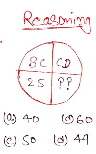 Reasoning  In the given diagram, find the missing number repres... | Filo
