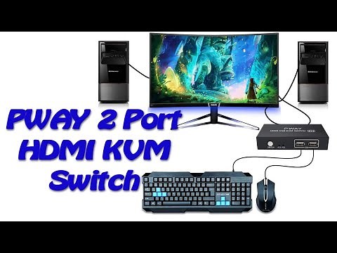 PWAY 2 Port HDMI KVM Switch