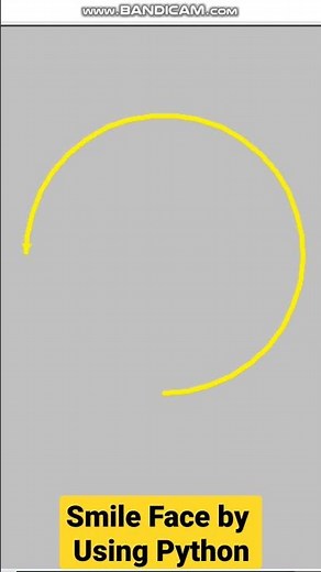Making Smile Face by using Python #smile #face #using #python #programming #learning #hub #coding