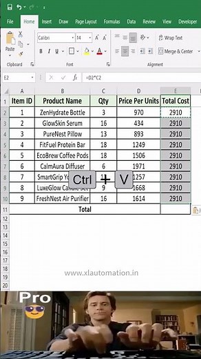 How to Calculate Total Cost in Excel using SUM Formula #excelforbeginners #excel #microsoftexcel