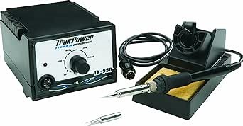 TrakPower TK950 Soldering Iron Station 60W | Chisel Pt. & Pencil Tips | Sponge | Stand & Decals
