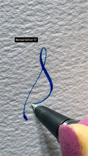 24K views · 200 reactions | Mermaid Tail Font “S”. . . . . . . . . ....