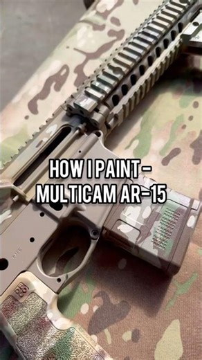 Painting an AR-15 in Multicam Camo | Custom Cerakote
