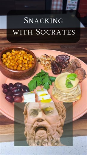 Donnie Dodson on Instagram: "Snacking with Socrates Comment “Socrates” for the full recipe! #ancient #recipe #history #philosophy #fyp"