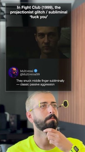 Fight Club — Subliminal Middle Finger #film #Short