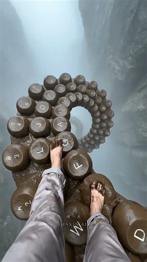 Walking on Different Keyboard Textures ASMR | 走在不同材质键盘上的ASMR #Shorts