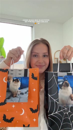 HAPPY HALLOWEEN!!🎃 come make some boo bags for my girls over at the post office! 🏷️ #smallbusinessowner #usps #postoffice #smallbusiness #halloween | Megannco