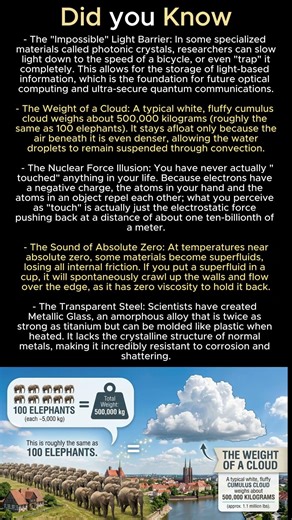 5 Mind Bending Realities of the Physical World! ☁️ #shorts #sciencefacts #physics