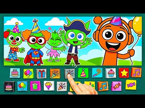 💚Paper DIY💚 Sprunki Party Costumes! Incredibox Gamebook & Fun Adventures