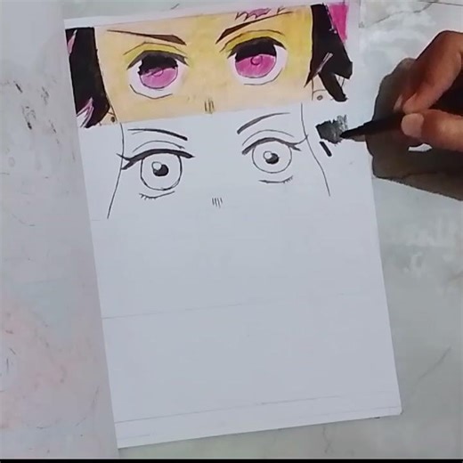 nezuko eye art #demonslayercosplay #demonslayer #shinobu