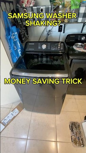 Samsung washer unbalanced? Save money, use this trick #samsungwasher #myappliancecrew