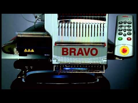 Melco Amaya Bravo 16-Needle Commercial Embroidery Machine Feature Video