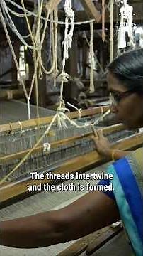 How Fabric Is Made Without Machines | Handloom Weaving Process 🤌