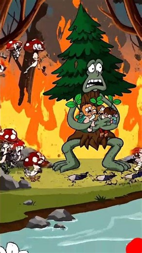 80-Year-Old Cartoon Fire Chaos 🔥😱 | Living Forest Fights Back 🌳 | Vintage Animation