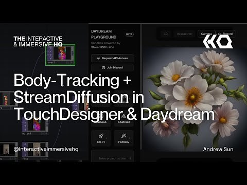 Body-Tracking + StreamDiffusion in TouchDesigner & Daydream