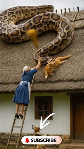 Brave Grandma Rescues Cat from Giant Python