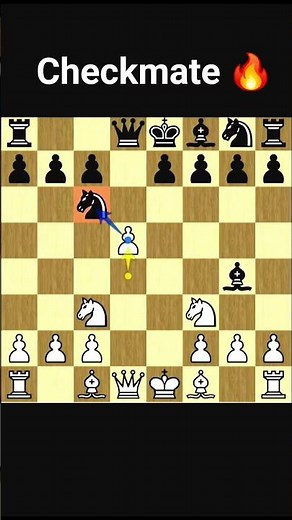 DESTROY Black With This Deadly Opening Trap in Scandinavian Defense 🔥. #shorts #chesstactics