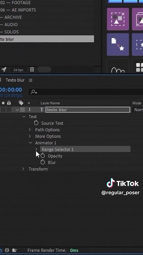 Tutorial de animación de texto hopecore en After Effects