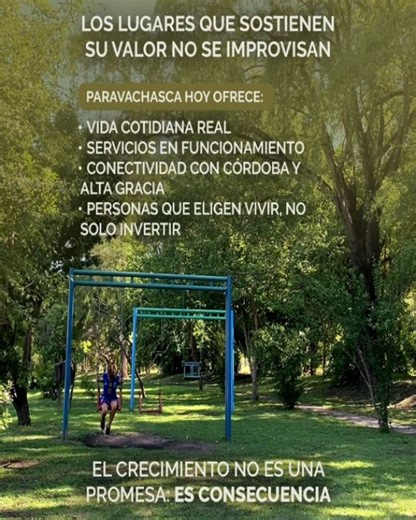 Río propiedades on Instagram: "Los mercados más sólidos no se construyen solo con obras 🏗️ se construyen con personas 🤝❤️ Paravachasca crece porque se vive 🌄 familias 👨‍👩‍👧‍👦, trabajo 💼, rutinas ☀️, comunidad 🏡✨ Eso es lo que transforma un lugar en verdadero patrimonio 📈🌱 Invertir acá no es anticiparse a una moda 🚫🔥 es acompañar un proceso real que ya está en marcha ⏳📊 📩 Si buscás una inversión con base sólida y visión a largo plazo, escribinos 💬🤍 #Paravachasca #InversiónIntelig
