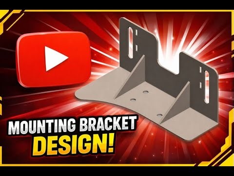 SolidWorks Sheet Metal Tutorial |Mounting Bracket Design in SOLIDWORKS