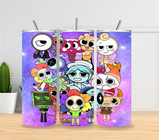 3 Dandy’s World 20oz Skinny Tumbler Wrap PNG Bundle | Digital Dandy’s Worlds Tumbler Design - Etsy