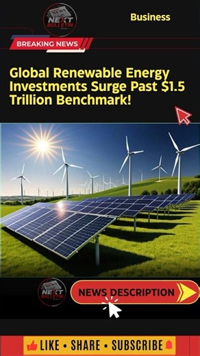 Clean Energy Boom! Global Green Investments Surpass $1.5 Trillion #news