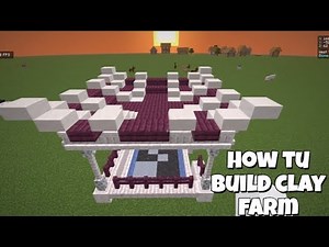 How to Build a Clay Farm in Minecraft | Easy & Aesthetic Design Tutorial.