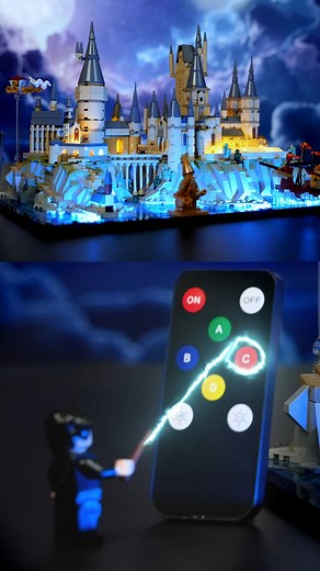 1.8K views · 16 reactions | Our remote-controlled light kit takes your Hogwarts Castle to a whole new level ——smooth fades, shining lights, spellbinding glow – all at your fingertips with the remote! 彩 Ready to turn your castle into a true wizarding wonder? #lego #legolights #legoharrypotter #lightailing #afol | Lightailing | Facebook