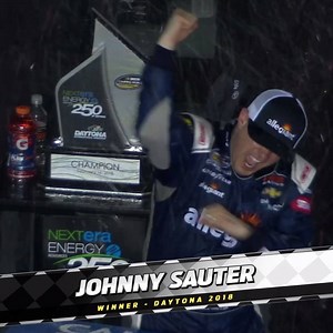 HERE'S JOHNNY! Sauter and his No. 21 team kick off the season with a WIN at Daytona. | NASCAR on FOX