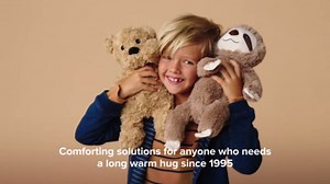 warmies Microwaveable House Slippers for Women - Womens Shoe Sizes 6-10 - Plush, Soft & Fuzzy Indoor Slippers with Backs & Non-Slip Memory Foam Soles - Cozy Warm Ladies Slipper for Winter - Cream