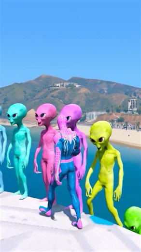 GTA V EPIC ALIEN RAGDOLL FAIL#shorts