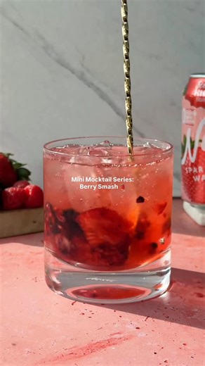 Drink Nixie | We’re sipping Berry Smash Mocktails allll January long 🍓 Recipe: 1. Muddle strawberries, raspberries, and blackberries in a glass 2.... | Instagram