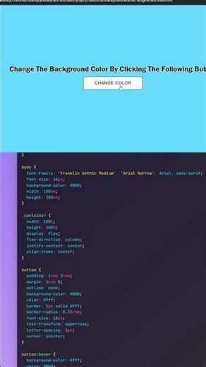 color changing effect with html and pure css