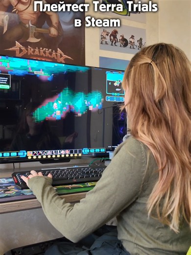 Стартовал Плэйтест в Steam, ссылка в шапке профиля! #разработкаигр #terratrials #crafttheworld #gamedeveloper #terraria