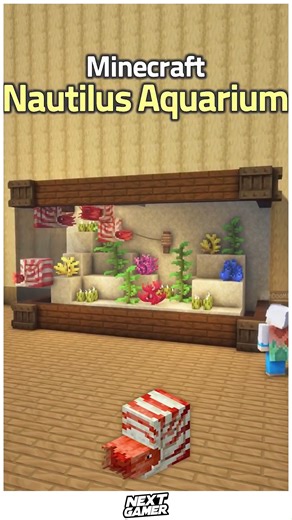 NextGamer on Instagram: "🌟 Creative Minecraft Nautilus Aquarium With Curved Shape and Aesthetic Glow 🌊 🌟 🌟✨ Design a unique aquarium inspired by the nautilus shell with smooth curves, glowing lighting, and aquatic decor. Ideal for showcase builds or luxury bases, this aquarium brings creativity, calm vibes, and mesmerizing underwater beauty to Minecraft. 💡🐟 #MinecraftBuilds #AquariumDesign #NautilusAquarium #AestheticMinecraft #MinecraftInspiration"
