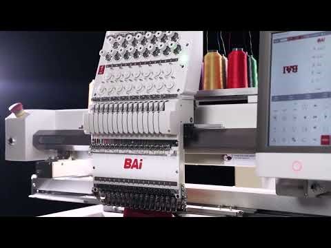 BAI VISION Commerical15 Needle Embroidery Machine with Hat Hoops