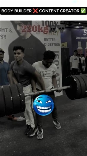 Body builder ❌ content creator✅.