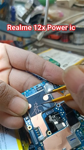 realme 12x Power ic problem restart problem solution ic fix #shorts