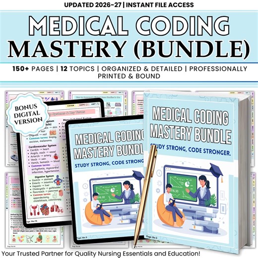 Medical Coding Book for Nursing Students | ICD CPT Coding Study Guide | Anatomy & Medical Terminology Reference | Bouns Gifts With This Book - Etsy