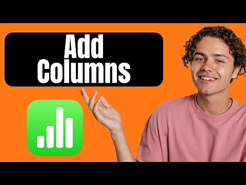 How to Add a Column in Apple Numbers Spreadsheet