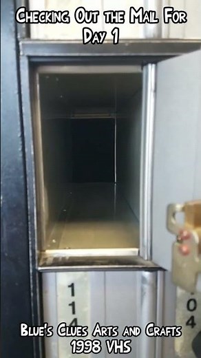 Checking the Mail for My 1998 VHS of Blue's Clues Arts and Crafts