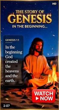 The Story of Genesis in 2 Minutes – From Creation to Covenant