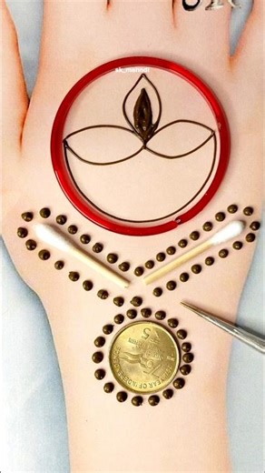 Diwali Special Mehndi Design | Easy And Simple Mehndi Design #mehndi #skmehandi