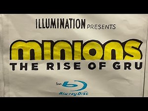 DVD Opening Minions: The Rise Of Gru 2022