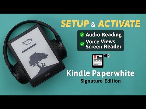 How To Turn on Voice Reading on Kindle Paperwhite Signature Edition!