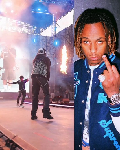 284K views · 10K reactions | ¡¡UN MOMENTO QUE JAMÁS OLVIDARÁ!! El rapero Rich The Kid vio a un niño entre la multitud quien disfrutaba de sus canciones le dio uno de los mejores momentos de su vida al subirlo al escenario en Rolling Loud India. El niño aprovecho su momento y se llevo el show mientras bailaba la canción "Plug Walk" del rapero. AURA. #fblifestyle #reels | BAD | Facebook