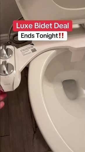 LUXE Bidet NEO 185 Plus - Bidet Attachment for Toilet Seat, Rear & Feminine Wash, Easy Slide-in