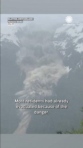 Glacier Collapse Destroys 90% of Swiss Village